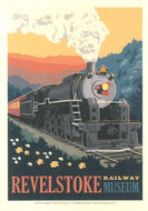 Post Card Revelstoke Railway Museum Sunset