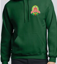 Load image into Gallery viewer, CP Holiday Train Forest Green Hoodie

