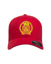 Load image into Gallery viewer, Red Canadian Pacific 1881 Golden Beaver Shield Logo Cap