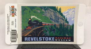 "Revelstoke Railway Museum" Rectangular Stickers