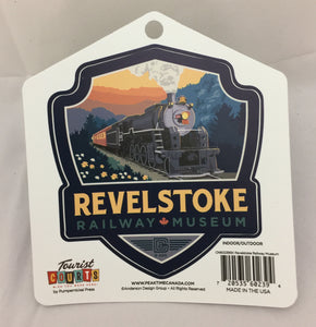 "Revelstoke Railway Museum" Shield Sticker