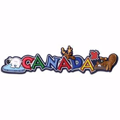 Rubber Script Magnet Canada Landmark