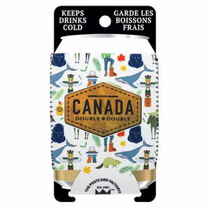 Can Koozie Canadian Icon Pattern