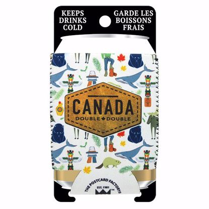 Can Koozie Canadian Icon Pattern