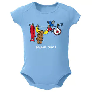 Onesie Blue- Clothes Line