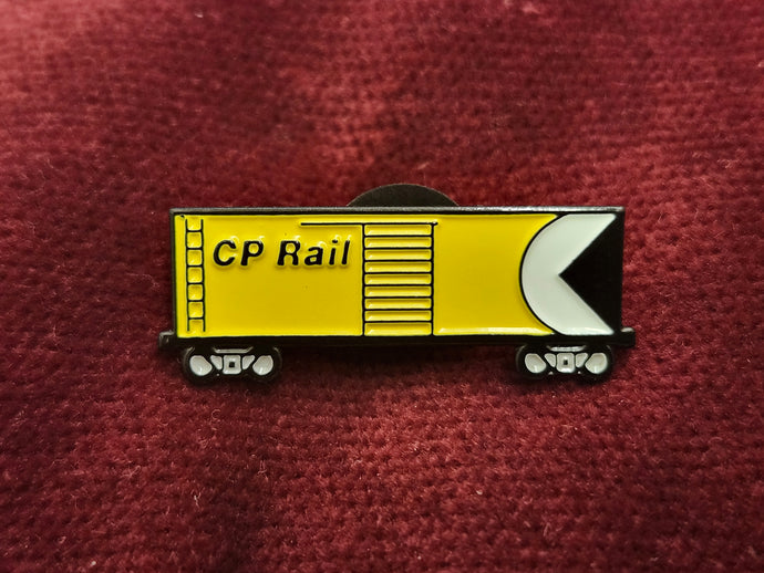 Yellow Boxcar Pin