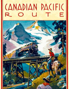 Canadian Pacific Route Greeting Card