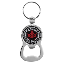 Keychain Bottle Opener - Retro Canada