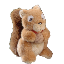 6" Natural Brown Squirrel