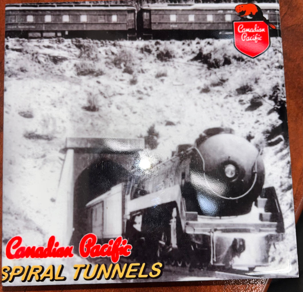 Canadian Pacific Spiral Tunnels Steam Engine Tiles