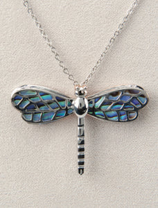 Glacier Pearle Necklace Filigree Dragonfly