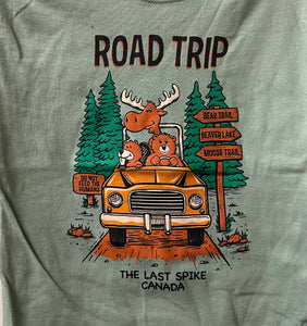 Kid's T-Shirt "Road Trip" Light Green