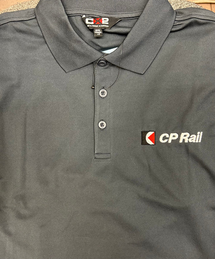 CP Rail Multimark Logo Charcoal Polo