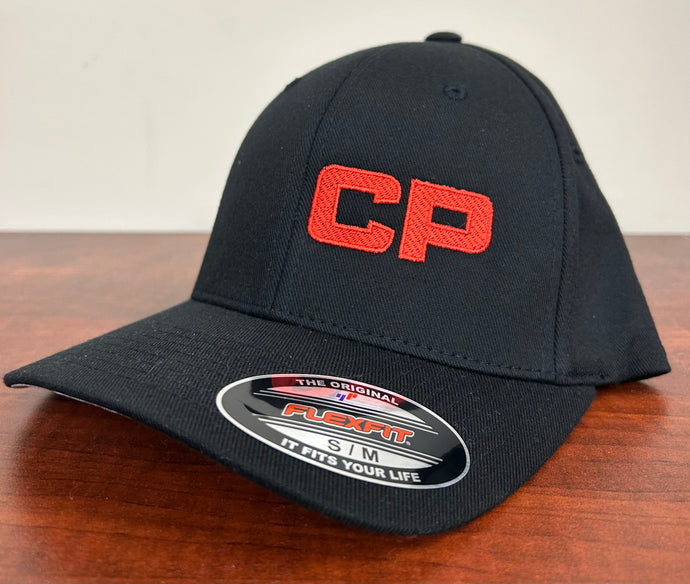 CP (Modern Letters-Red)- Black Cap