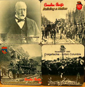 Canadian Pacific Historical Icons Coaster Set