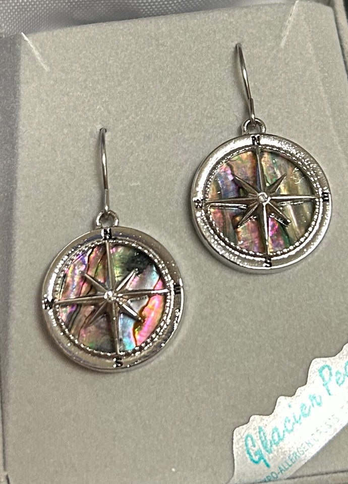 Glacial Pearle Earrings Compass