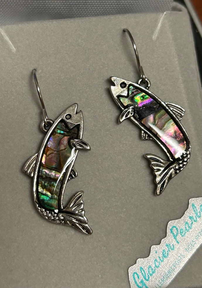 Glacial Pearle Earrings Fish