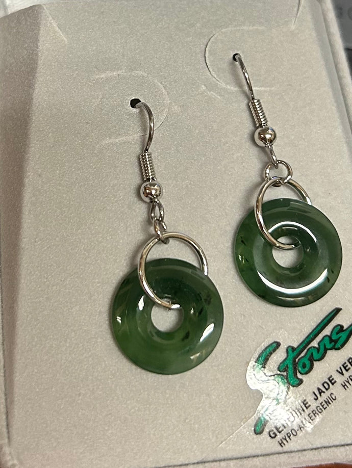 Jade Earrings Spirit Wheels