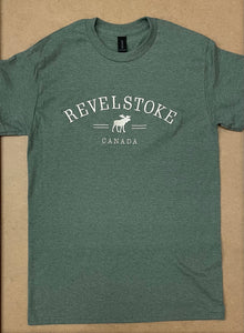 T-Shirt Heather Military Green Moose