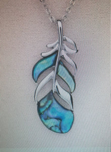 Glacier Pearle Necklace Floating Feather