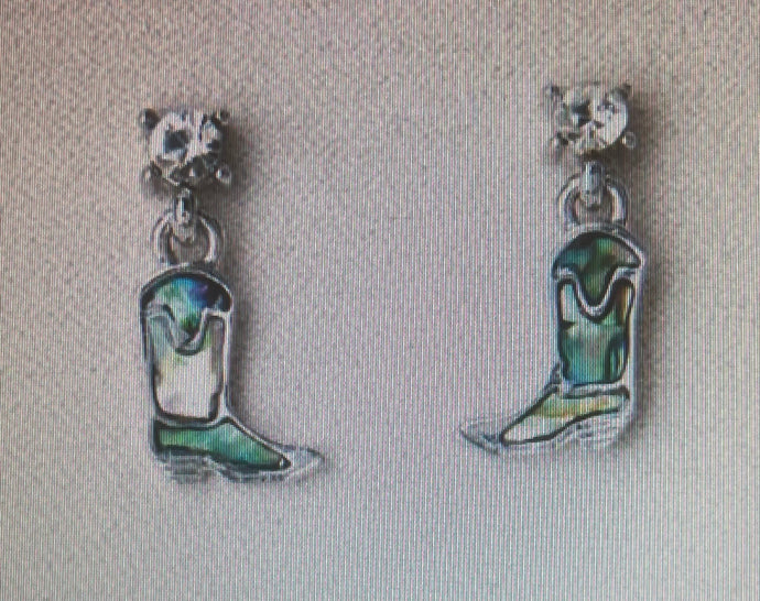 Glacier Pearle Earrings Cowboy Boots