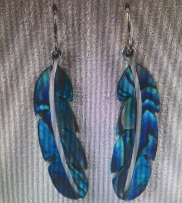 Glacier Pearle Earrings Feathers