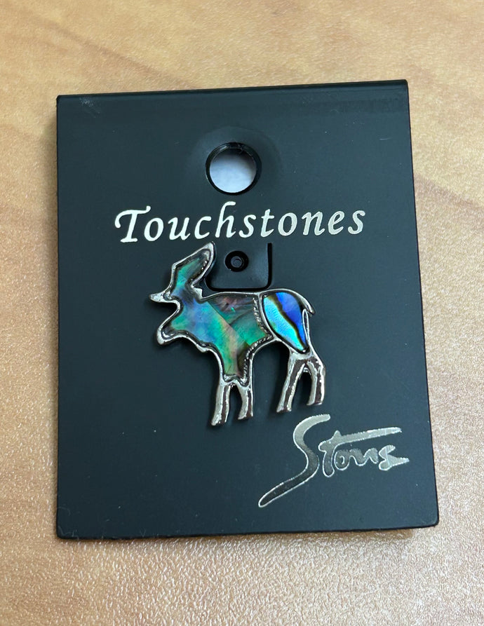 Glacial Pearle Moose Lapel