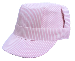 Adult Engineer Cap PinkStripe