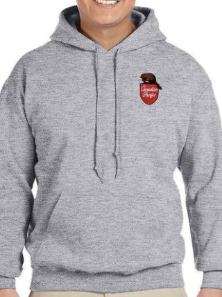 Grey CP Beaver Shield Logo Hoodie