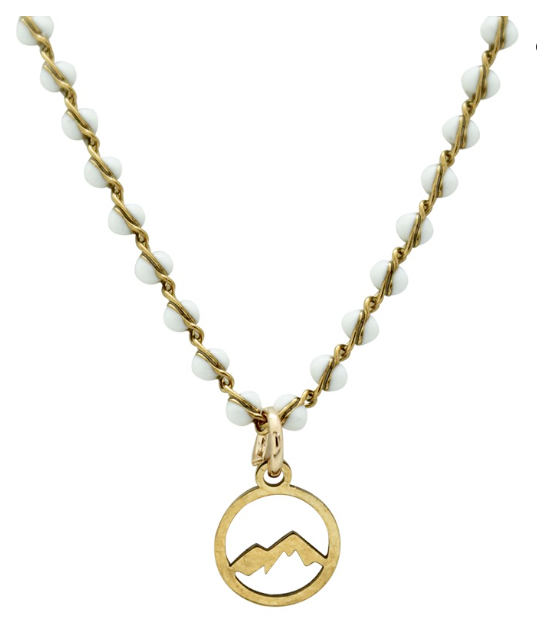 Necklace White Beads Mnt