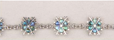 Glacial Pearle Bracelet Snowflakes