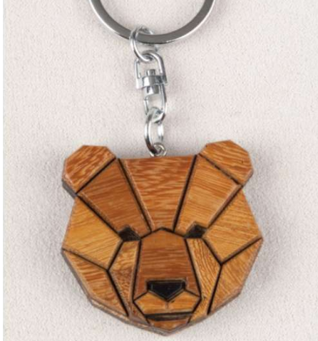 Bear Angle Keychain