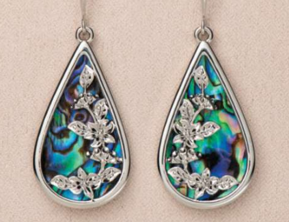 Glacial Pearle Earrings Floral Cascade
