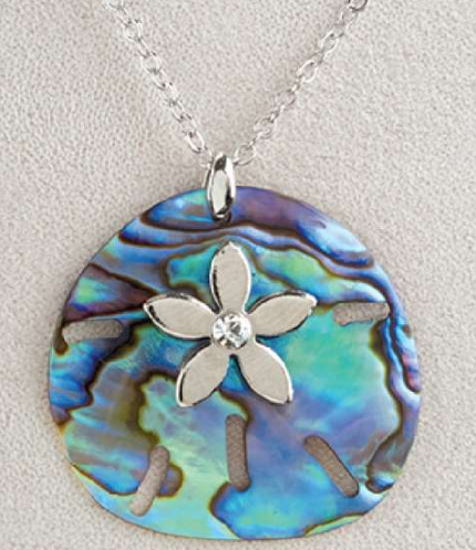 Glacial Pearle Necklace Sand Dollar