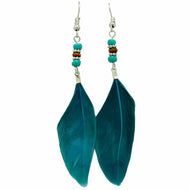 Earrings Feathers Assorted Colors