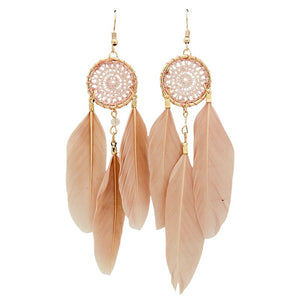 Earring Dreamcatcher Pink