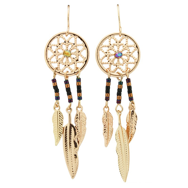 Earrings Dreamcatcher Black