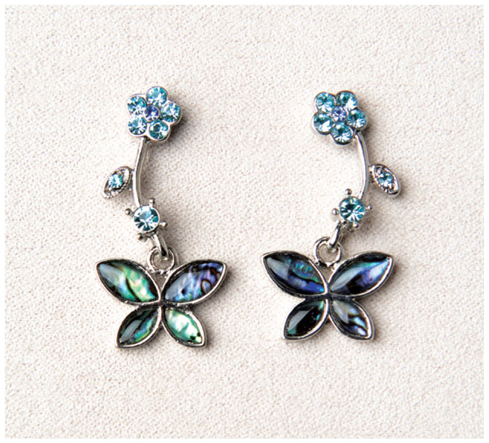 Glacial Pearle Earring Butterfly Garden