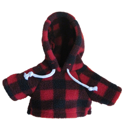 The Last Spike 10" Curly Critter Moose Stuffed Animal With Hoodie