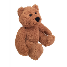 Load image into Gallery viewer, Revelstoke Railway Museum 10&quot; Curly Critter Brown Bear Stuffed Animal With Hoodie
