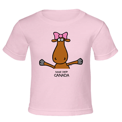 "Big Miss Moose" Kids T-Shirt (Pink)