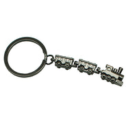 Graphite 3 Piece Train Keychain