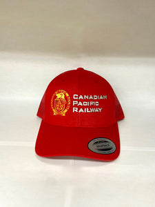 CP 1881 Beaver Logo W/Letters Truckers Cap - Red