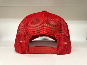 CP 1881 Beaver Logo W/Letters Truckers Cap - Red