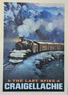 The Last Spike Craigellachie Winter Steam Post Card