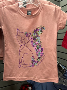 "Flower Fox" Enfant T-Shirt