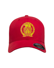 Load image into Gallery viewer, Red Canadian Pacific 1881 Golden Beaver Shield Logo Cap
