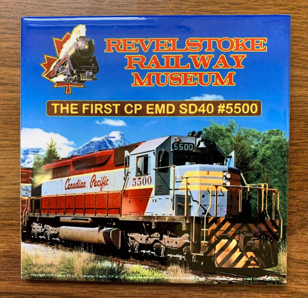 Locomotive No. 5500 Decorative Tile Coaster