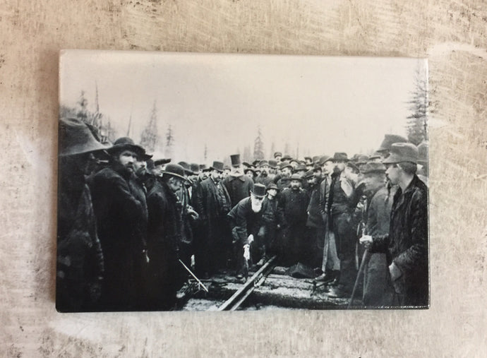 The Last Spike Historic Photo Magnet