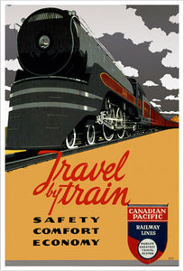 "Travel By Train" Greeting Card